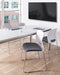 Beliani GALENA - Set van 4 stoelen - Wit/Grijs - Polyester