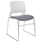 Beliani GALENA - Set van 4 stoelen - Wit/Grijs - Polyester
