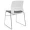 Beliani GALENA - Set van 4 stoelen - Wit/Grijs - Polyester