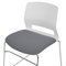 Beliani GALENA - Set van 4 stoelen - Wit/Grijs - Polyester