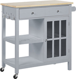 Beliani GENOA - Keukentrolley - Grijs - MDF