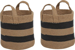 Beliani GEREDE - Mand set van 2 - Beige - Jute