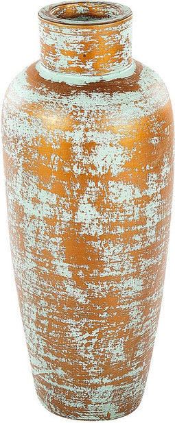 Beliani GONNOS - Decoratieve vaas - Goud - Terracotta