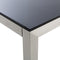 Beliani GROSSETO - Tuintafel - Zwart - Veiligheidsglas