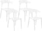 Beliani GUBBIO - Eetkamerstoel set - Wit - Kunststof
