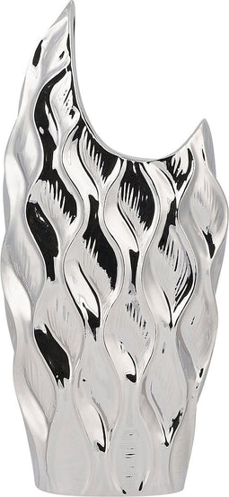 Beliani HALUZA - Decoratieve vaas - Zilver - Steengoed