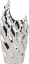 Beliani HALUZA - Decoratieve vaas - Zilver - Steengoed