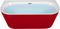 Beliani HARVEY - Badkuip - Rood - Acryl