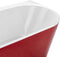 Beliani HARVEY - Badkuip - Rood - Acryl