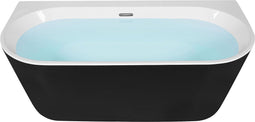 Beliani HARVEY - Badkuip - Zwart - Acryl