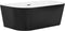 Beliani HARVEY - Badkuip - Zwart - Acryl