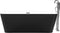 Beliani HASSEL - Badkuip - Zwart - Acryl
