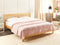 Beliani HATTON - Sprei - Pastelroze - 220 x 240 cm - Katoen