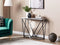Beliani HAZEN - Sidetable - Wit/Zwart - MDF