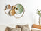 Beliani HELIUM - Wanddecoratie - Goud - Metaal