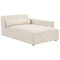 Beliani HELLNAR - Hoekbank 3-zits met ottomaan - Beige - Links - Fluweel