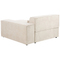 Beliani HELLNAR - Hoekbank 3-zits met ottomaan - Beige - Links - Fluweel