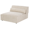Beliani HELLNAR - Hoekbank 3-zits met ottomaan - Beige - Rechts - Fluweel
