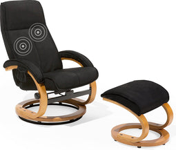 Beliani HERO - Fauteuil - Zwart - Kunststof