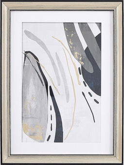 Beliani HIDMO - Wanddecoratie - Grijs - Papier