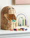 Beliani HORMUZ - Mand - Lichthout - Rotan