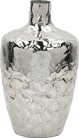 Beliani INSHAS - Bloemenvaas - Zilver - Aluminium