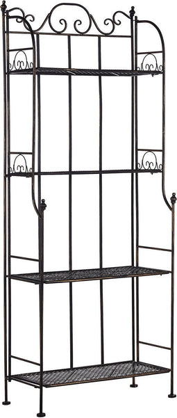 Beliani ISERNIA - Tuinkast - Zwart - IJzer