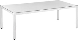Beliani ITALY - Tuintafel - Wit - PE rotan