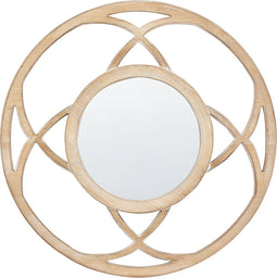Beliani IZTAPALAPA - Spiegel - Lichte houtkleur - MDF