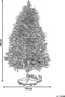 Beliani JACINTO - Kerstboom - Groen - PVC