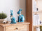 Beliani JAMBLES - Decofiguur - Blauw - Keramiek/Dolomiet