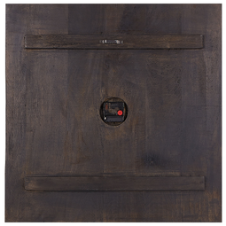 Beliani JAMUNA - Wandklok - Zwart - Mangohout