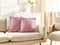 Beliani JASMINE - Sierkussen set van 2 - Pastelroze - 45 x 45 cm - Polyester