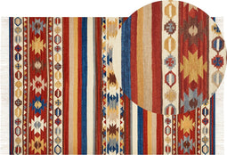 Beliani JRARAT - Rug - Multicolor - Wol