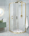 Beliani JUKATAN - Douchecabine - Goud - 80 x 80 x 185 cm - Veiligheidsglas