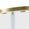 Beliani JUKATAN - Douchecabine - Goud - 80 x 80 x 185 cm - Veiligheidsglas