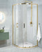 Beliani JUKATAN - Douchecabine - Goud - 90 x 90 x 185 cm - Veiligheidsglas