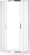 Beliani JUKATAN - Douchecabine - Transparant - Veiligheidsglas