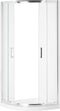 Beliani JUKATAN - Douchecabine - Transparant - Veiligheidsglas
