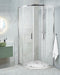 Beliani JUKATAN - Douchecabine - Zilver - 90 x 90 x 185 cm - Veiligheidsglas