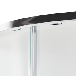 Beliani JUKATAN - Douchecabine - Zilver - 90 x 90 x 185 cm - Veiligheidsglas