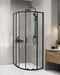Beliani JUKATAN - Douchecabine - Zwart - 80 x 80 x 185 cm - Veiligheidsglas