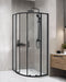 Beliani JUKATAN - Douchecabine - Zwart - 90 x 90 x 185 cm - Veiligheidsglas