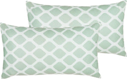 Beliani KALAMOS - Tuinkussen set van 2 - Groen - Kunststof