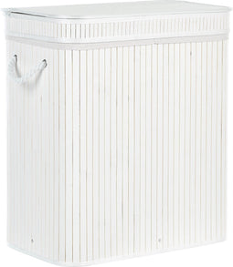 Beliani KALTHOTA - Mand - Wit - Bamboehout