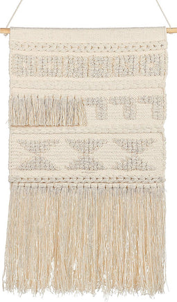 Beliani KAMOKE - Wanddecoratie - Beige - Katoen