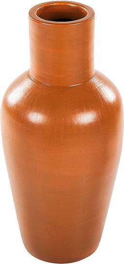 Beliani KARFI - Decoratieve vaas - Oranje - Terracotta