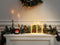 Beliani KEMI - LED kerstdecoratie - Wit - 22 x 6 x 25 cm - Metaal