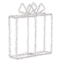 Beliani KEMI - LED kerstdecoratie - Wit - 22 x 6 x 25 cm - Metaal