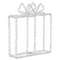 Beliani KEMI - LED kerstdecoratie - Wit - 22 x 6 x 25 cm - Metaal